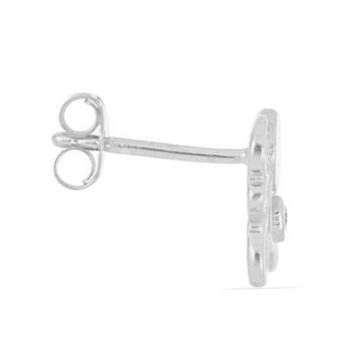 925 SILVER ENAMEL STUDS WITH WHITE TOPAZ | KIDS ELEPHANT EARRINGS IN BULK –WHOLESALE JEWELRY SUPPLIER USA